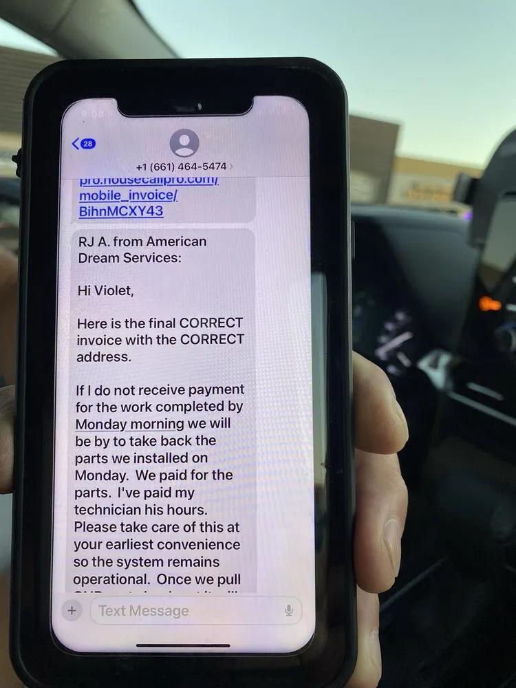 Slide of American Dream Services Heating & Cooling