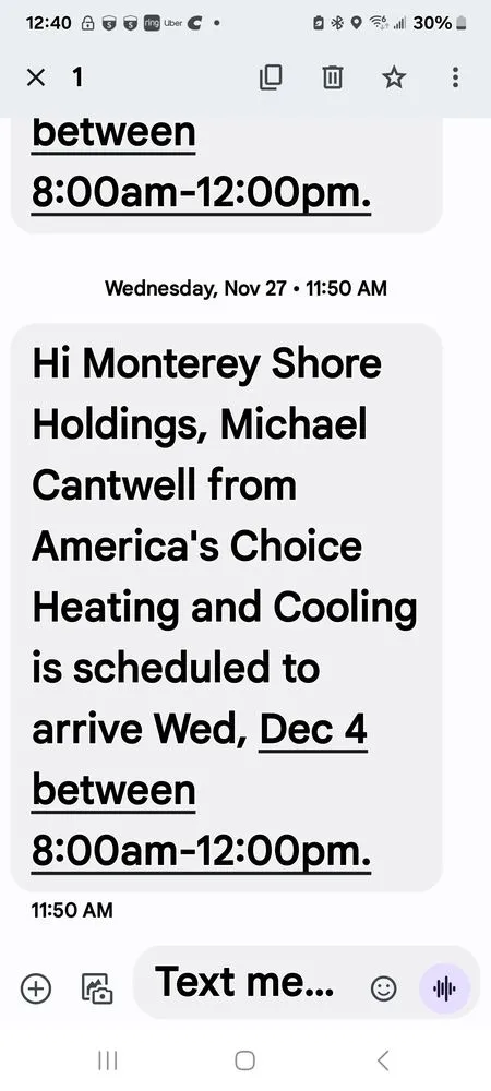 Slide of Americas Choice Heating and Cooling