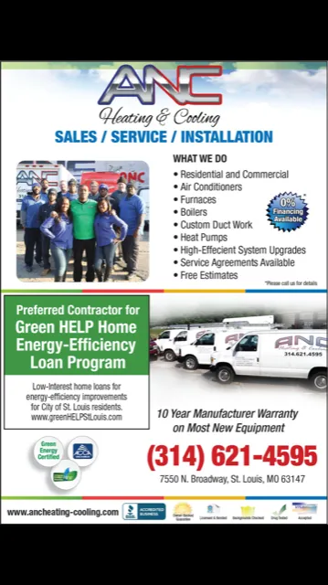 Professional air conditioning tune-up for homes in St. Louis, MO by ANC Heating and Cooling