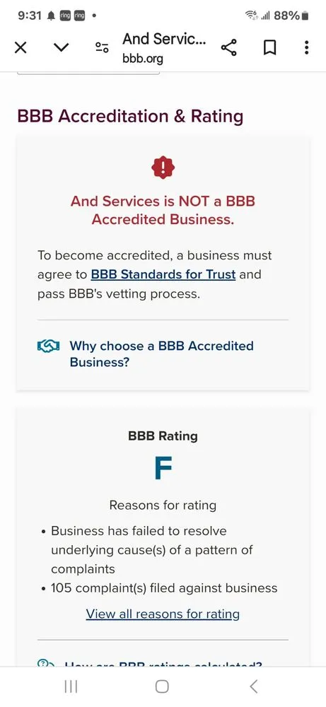 Slide of AND Services