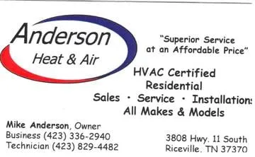 Slide of Anderson Heat & Air