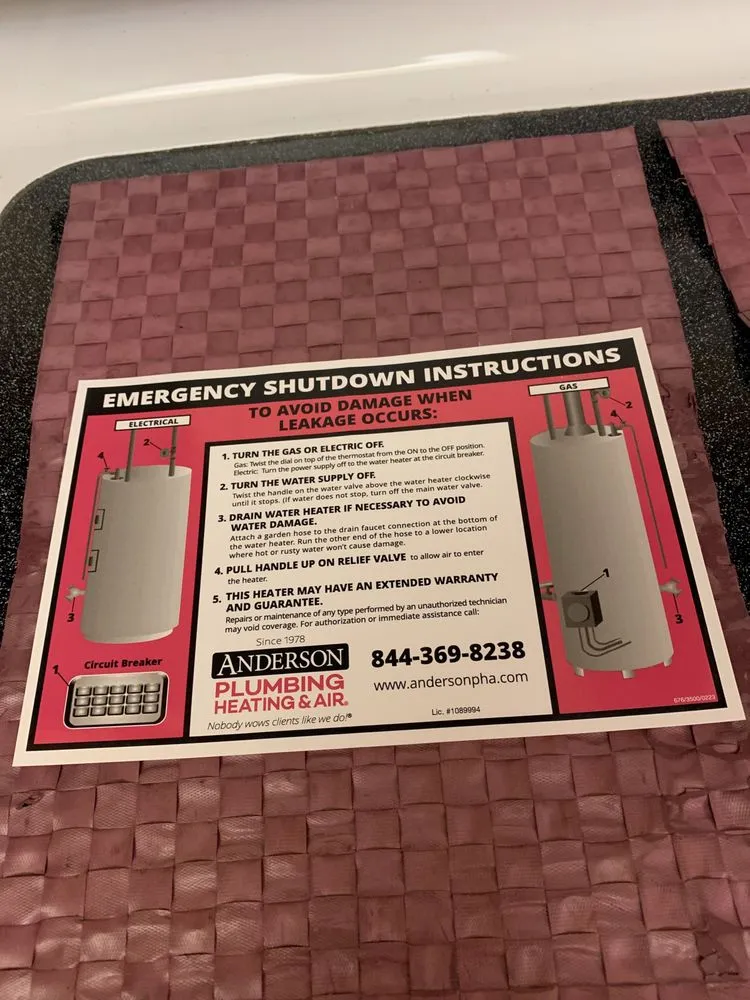 Slide of Anderson Plumbing, Heating & Air