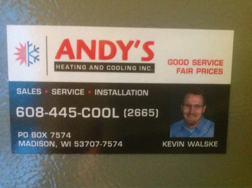 Slide of Andy's Heating and Cooling