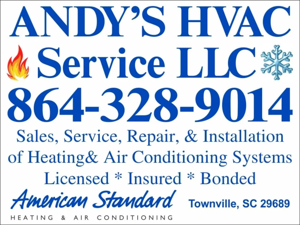 Professional heating and cooling service in Townville, SC - Andy's HVAC Service