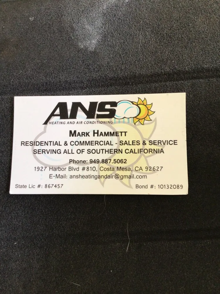Slide of ANS Heating and Air Conditioning