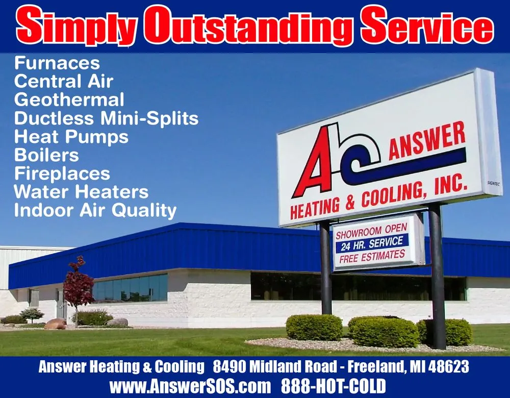 Slide of Answer Heating & Cooling Inc