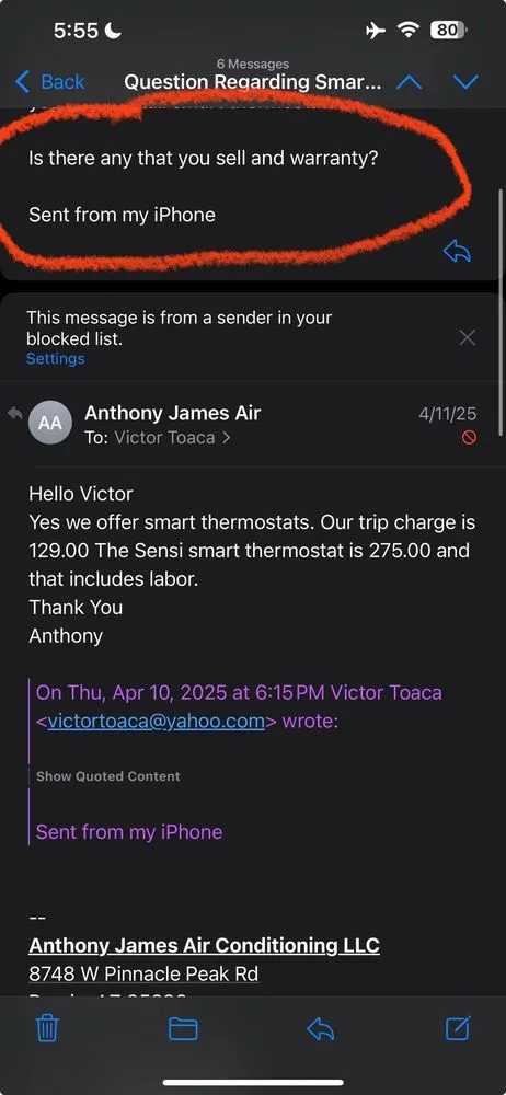 Slide of Anthony James Air Conditioning & Heating