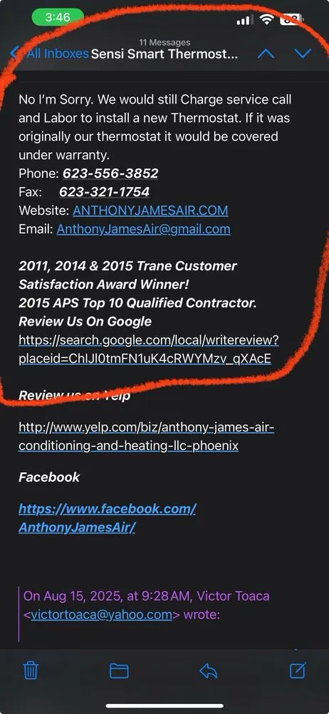 Slide of Anthony James Air Conditioning & Heating