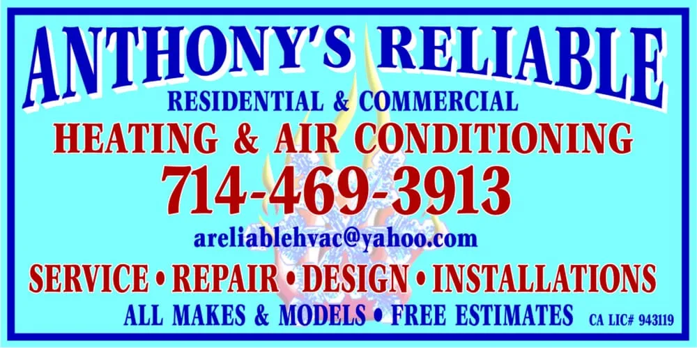 Slide of Anthony's Reliable Heating and Air Conditioning