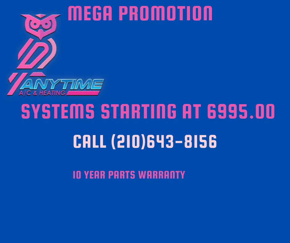 Slide of Anytime A/C and Heating