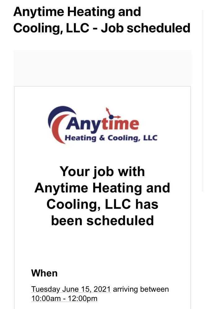 Slide of Anytime Heating and Cooling