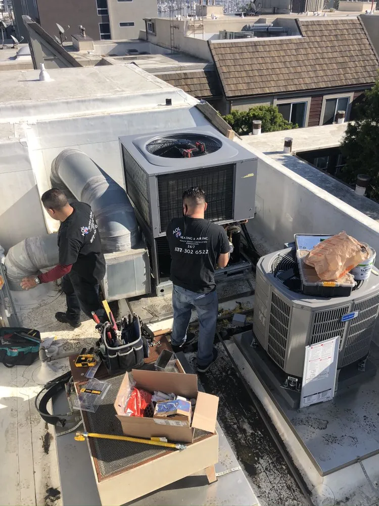 Slide of AOL Heating & Air