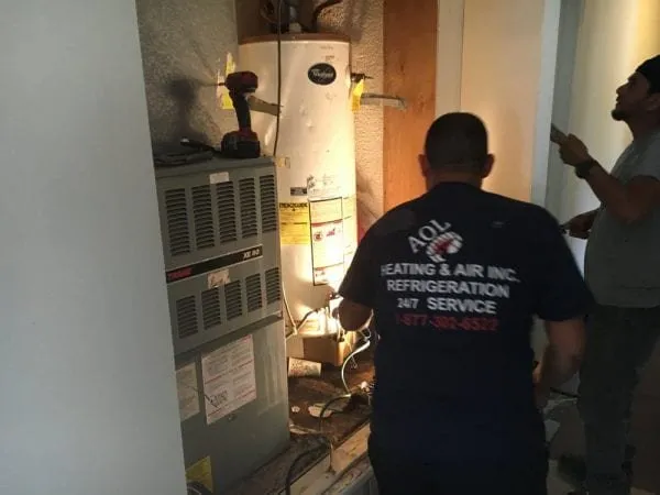 Slide of AOL Heating & Air