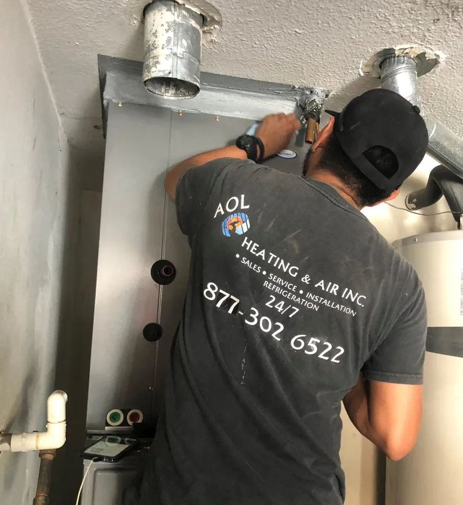 Slide of AOL Heating & Air