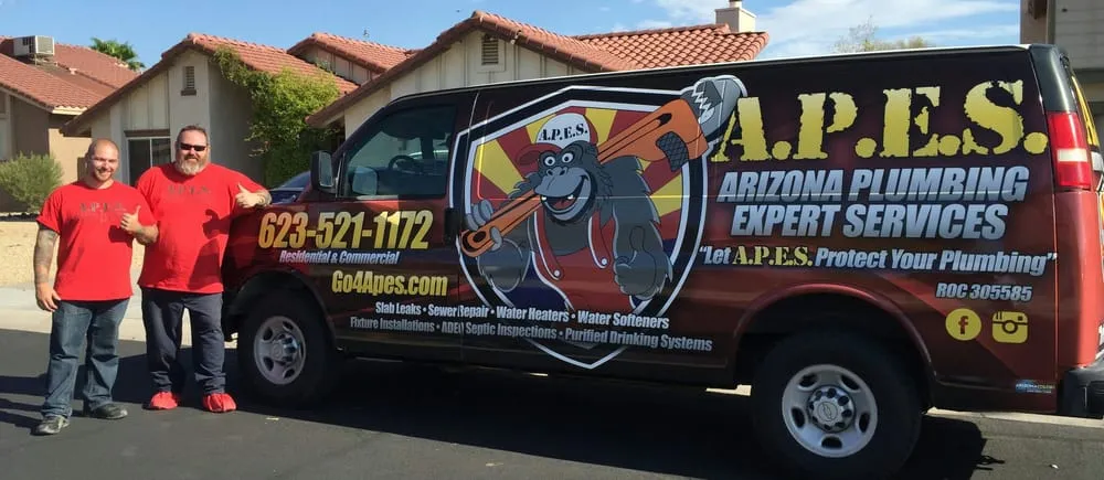 Slide of APES HVAC & Plumbing