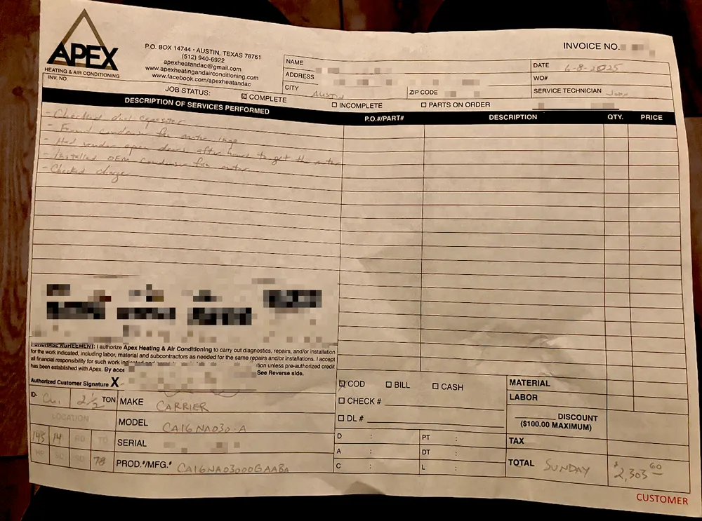 Slide of Apex Heating & Air Conditioning