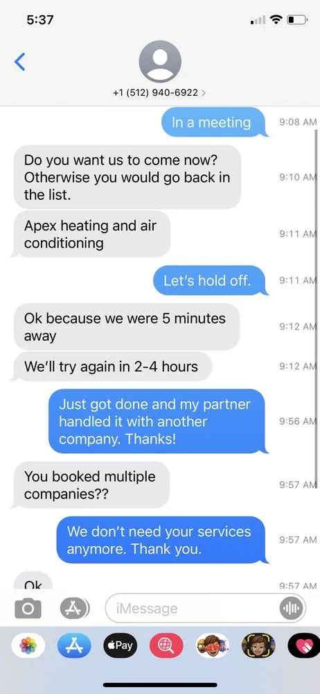 Slide of Apex Heating & Air Conditioning