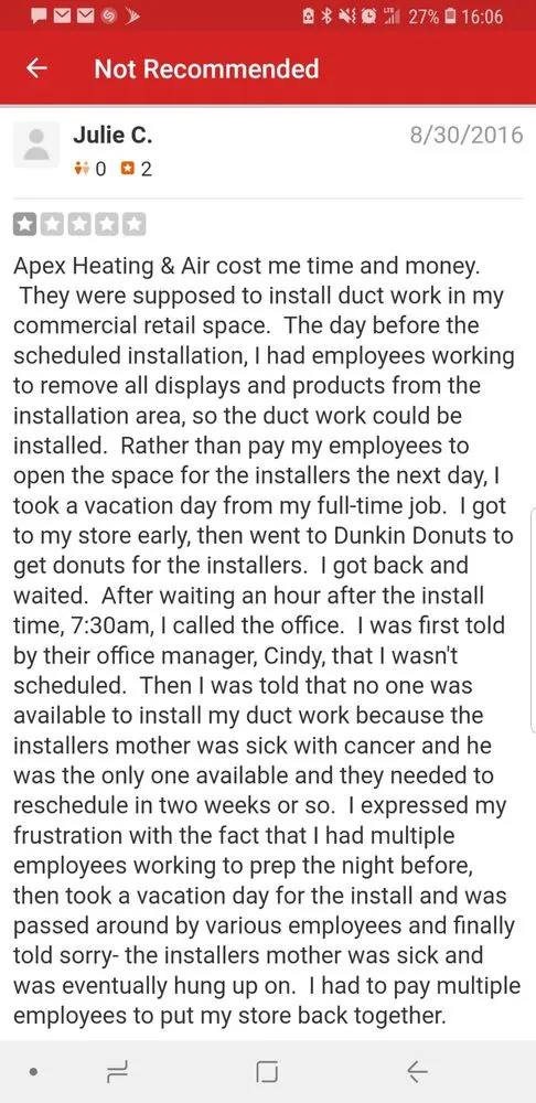 Slide of Apex Heating And Air Conditioning