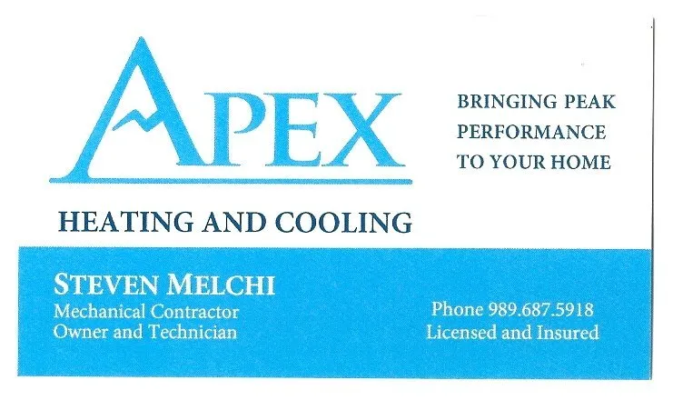 Local heating and cooling service experts serving Sanford, MI - Apex Heating and Cooling