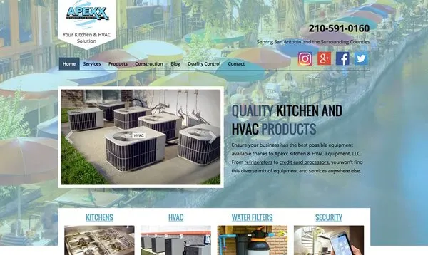 Apexx Kitchen & HVAC Equipment Logo
