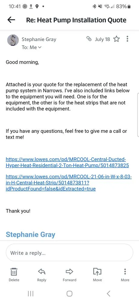 Slide of Appalachian Heating