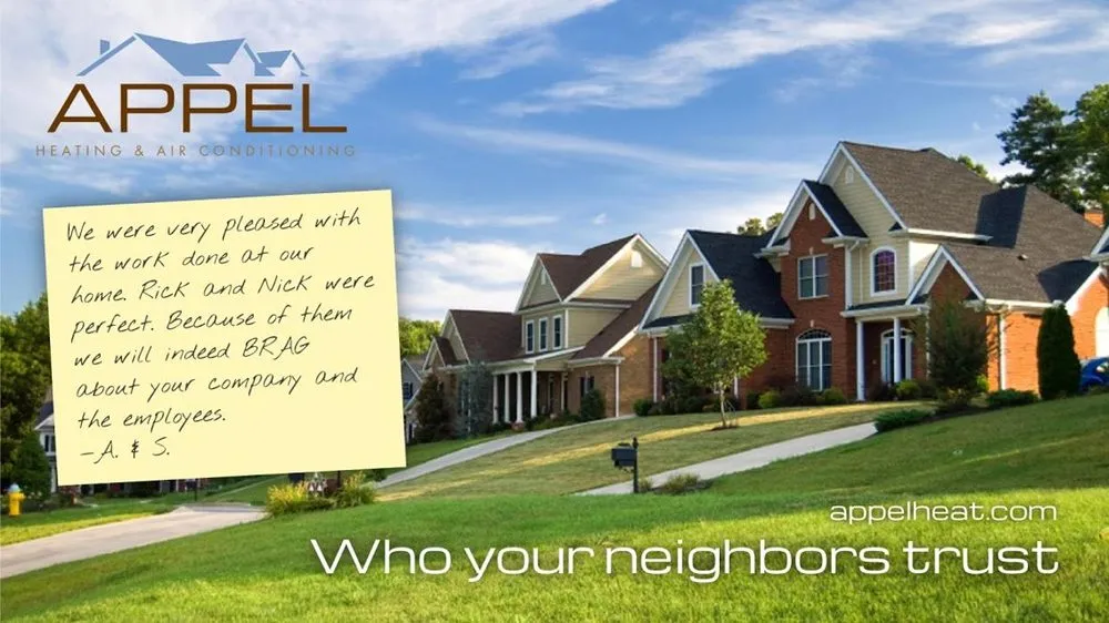 Slide of Appel Heating & Air Conditioning