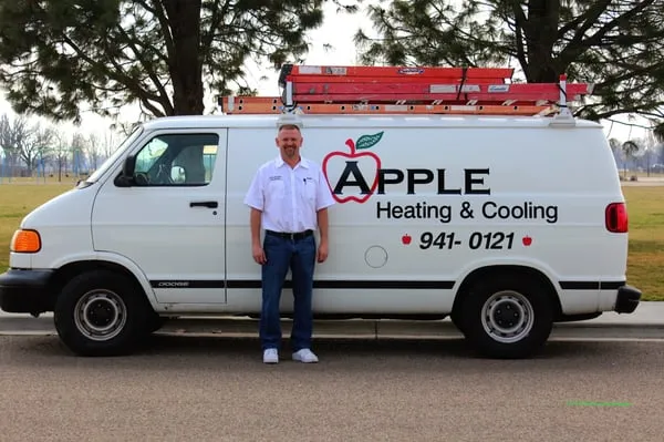 Apple Heating And Cooling Logo