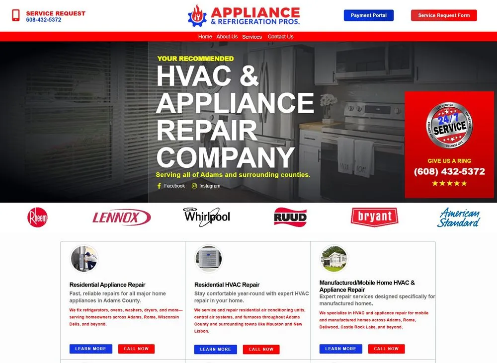 Emergency AC installation in Grand Marsh, WI by Appliance & Refrigeration Pro's