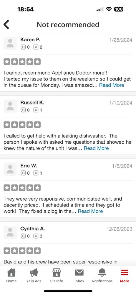 Slide of Appliance Doctor