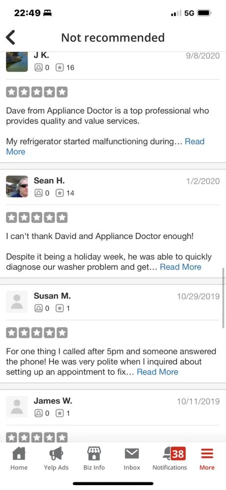 Slide of Appliance Doctor