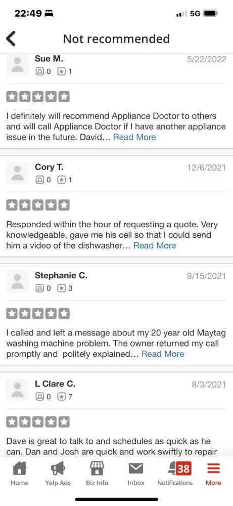 Slide of Appliance Doctor