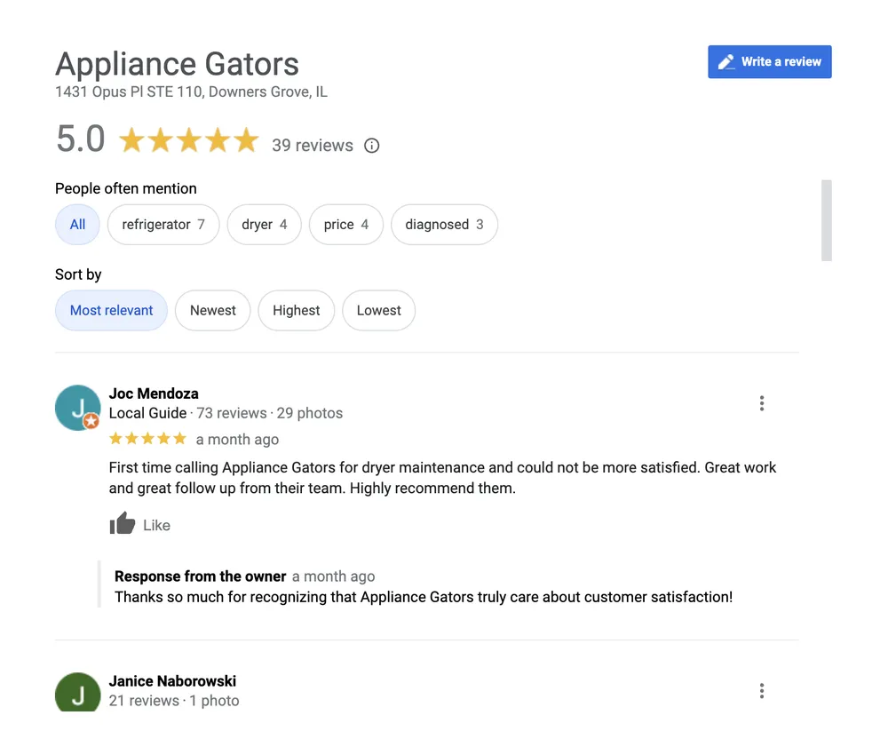 Slide of Appliance Gators