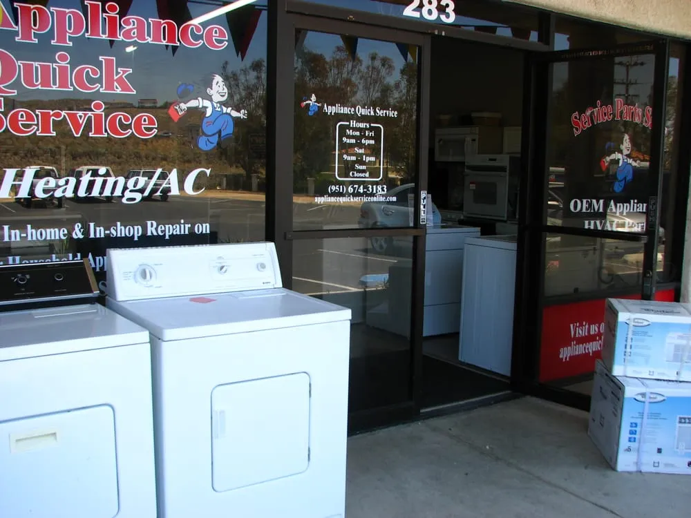 Slide of Appliance Quick Service