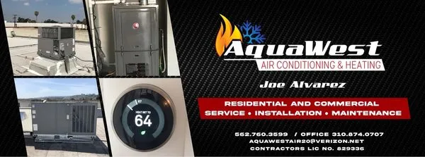 Aqua West Air Conditioning & Heating Logo