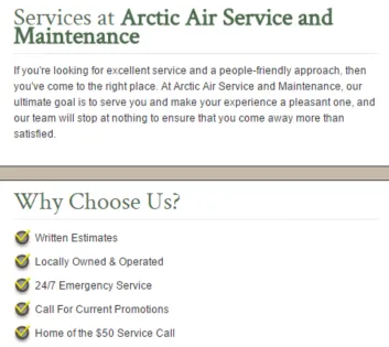 Slide of Arctic Air Service & Maintenance