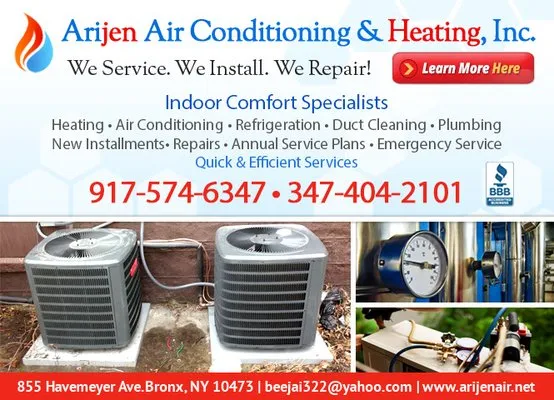 Arijen Air Conditioning & Heating Logo