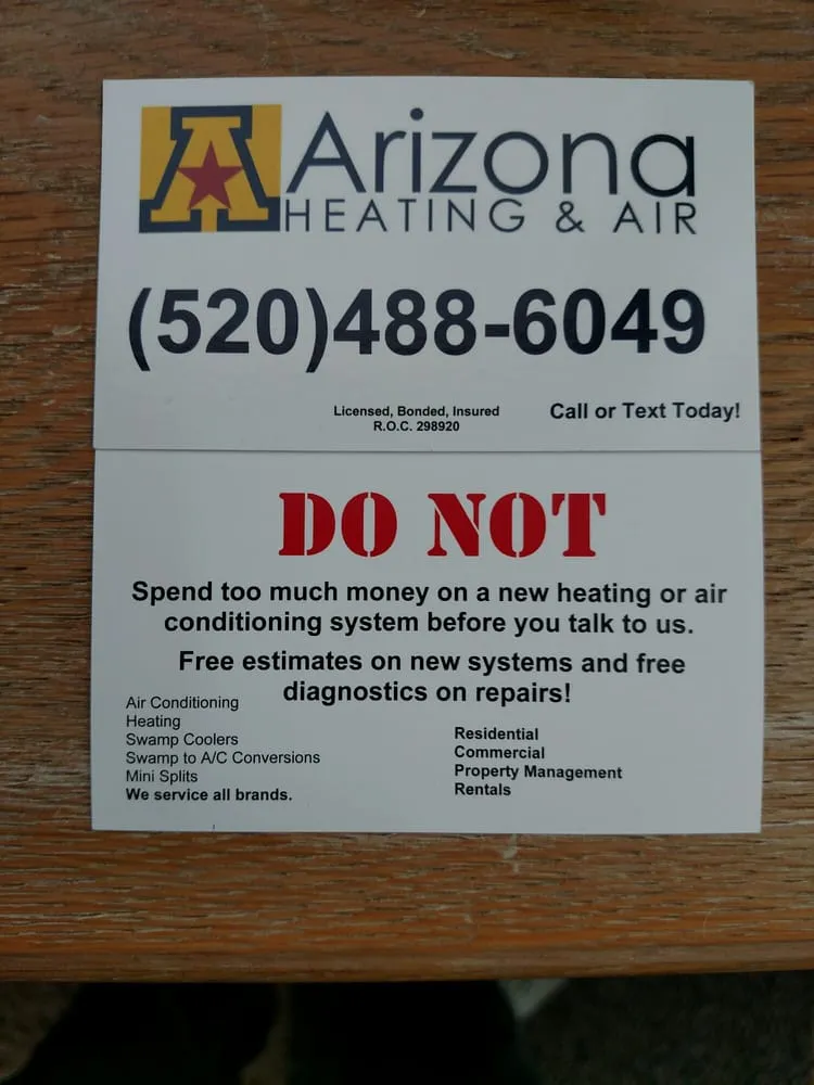 Slide of Arizona Heating and Air