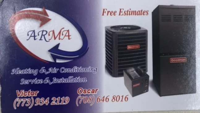 Slide of ARMA Heating and Air Conditioning