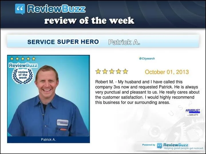 Slide of Armbrust Plumbing, Heating & Air Conditioning