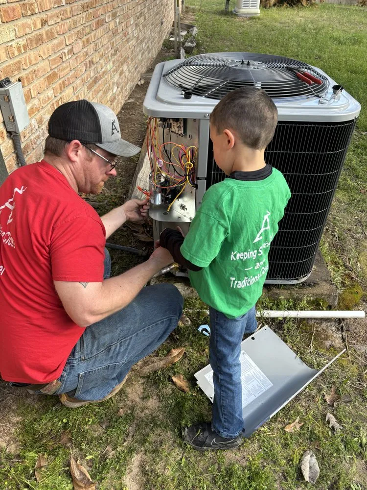 Slide of Armstrong's AC & Heat