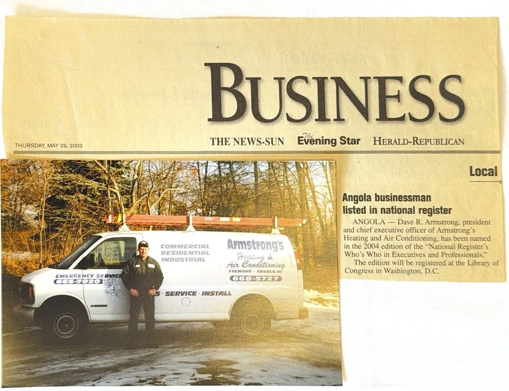 Slide of Armstrong's Heating and Air Conditioning