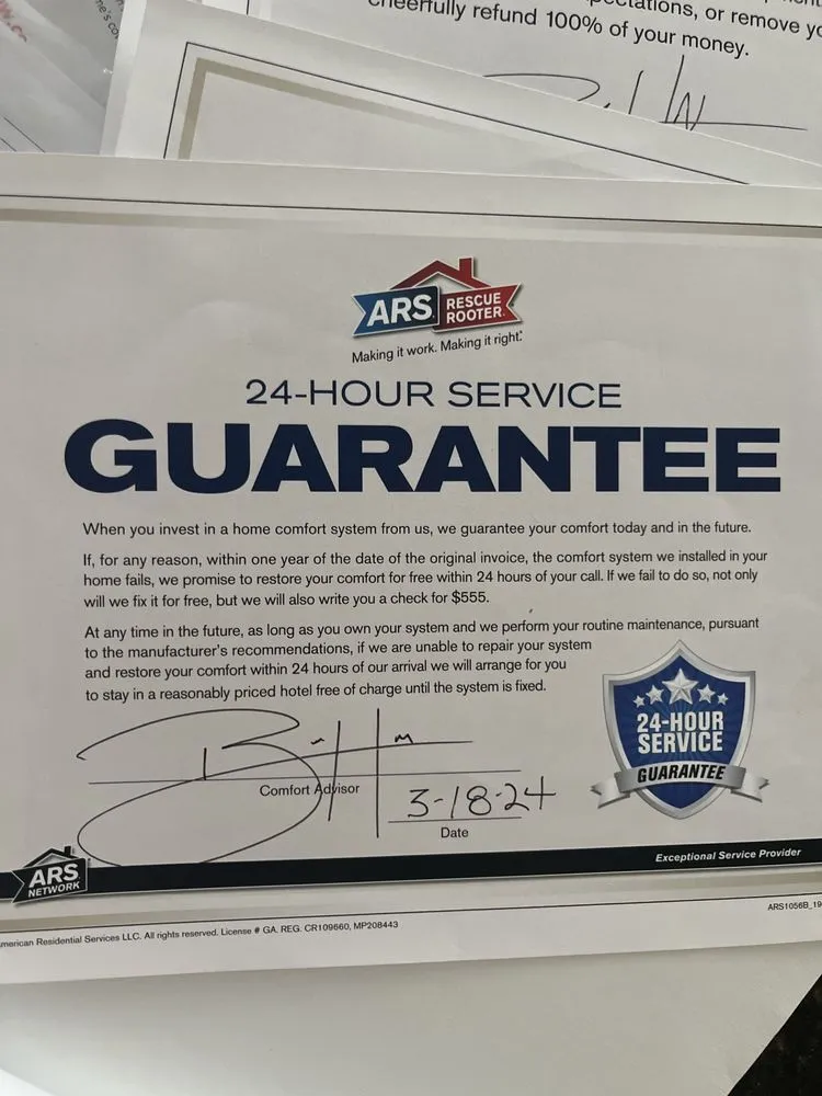 Slide of ARS / Rescue Rooter