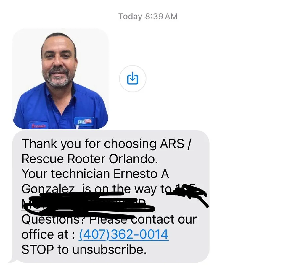 Slide of ARS / Rescue Rooter