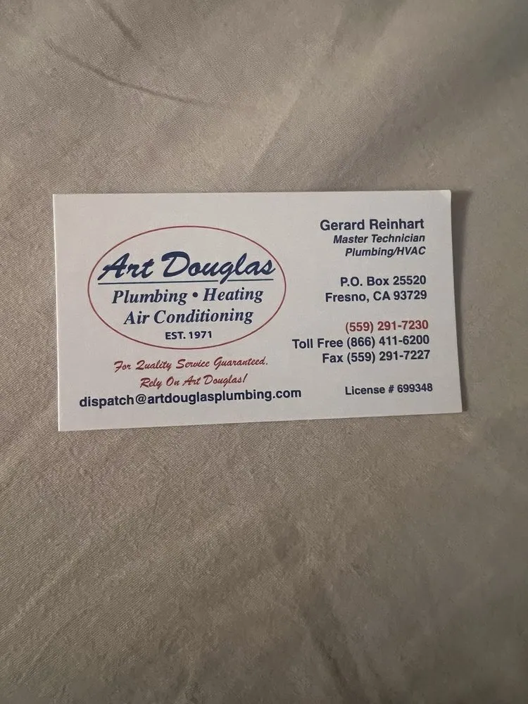 Slide of Art Douglas Plumbing