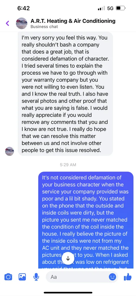 Slide of A.R.T. Heating & Air Conditioning