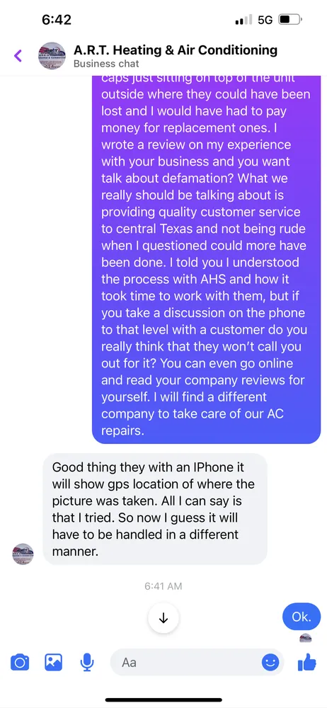 Slide of A.R.T. Heating & Air Conditioning