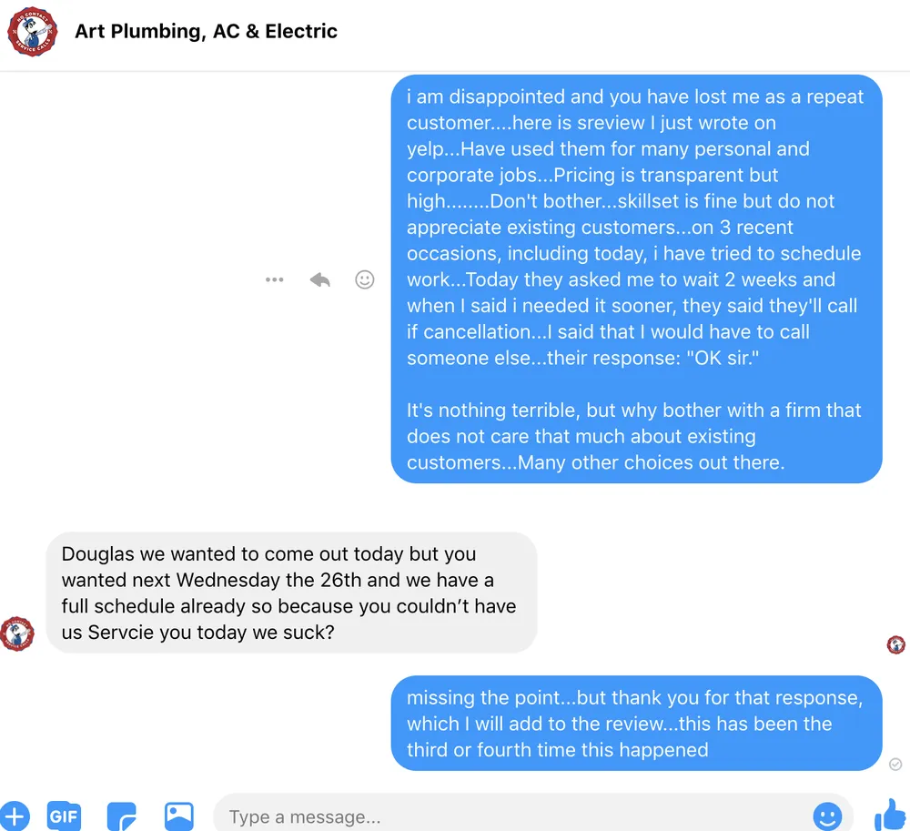 Slide of Art Plumbing, Air Conditioning & Electric