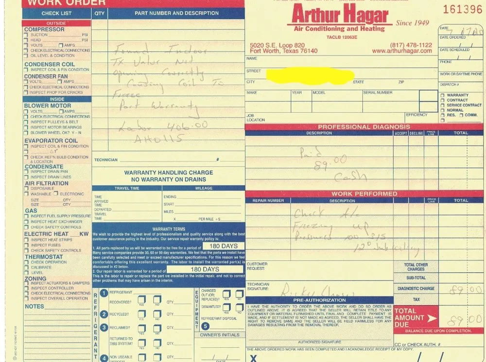 Slide of Arthur Hagar Air Conditioning & Heating