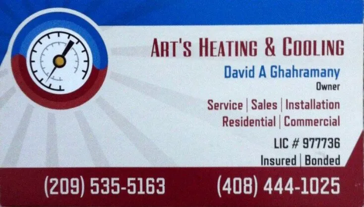 Slide of Art's Heating & Cooling