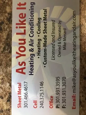 As You Like It Heating and Air Conditioning